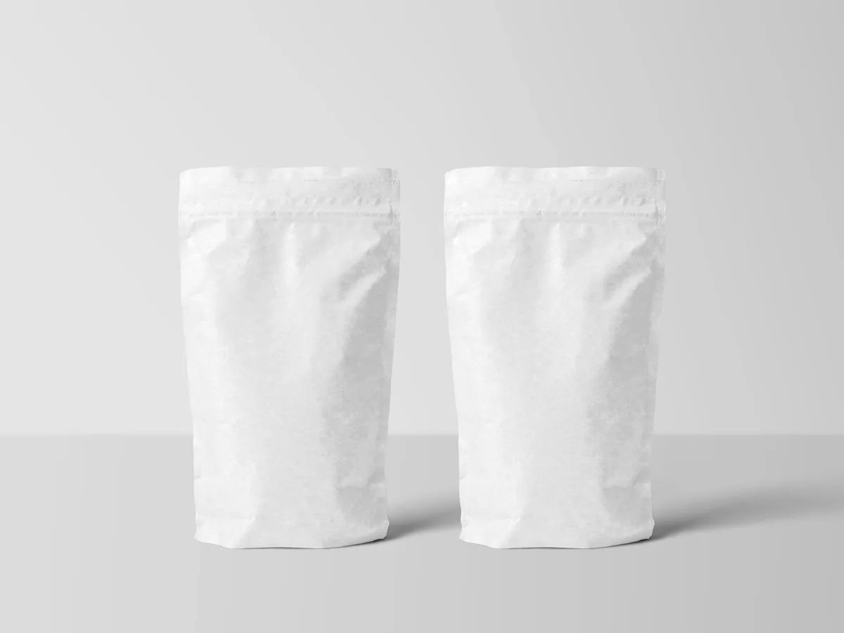 Two stand-up flexible pouches